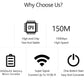 Goshyda 4G LTE Mobile WiFi Hotspot, Portable 4G Router with SIM Card Slot, Travel Hotspot Mini Router Support 10 Users, 150Mbps High Speed 4G LTE USB WiFi Modem