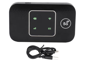 Goshyda 4G LTE Mobile WiFi Hotspot, Portable 4G Router with SIM Card Slot, Travel Hotspot Mini Router Support 10 Users, 150Mbps High Speed 4G LTE USB WiFi Modem