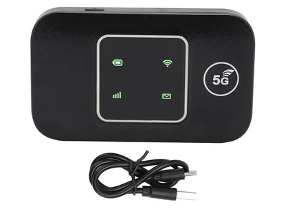 Goshyda 4G LTE Mobile WiFi Hotspot, Portable 4G Router with SIM Card Slot, Travel Hotspot Mini Router Support 10 Users, 150Mbps High Speed 4G LTE USB WiFi Modem